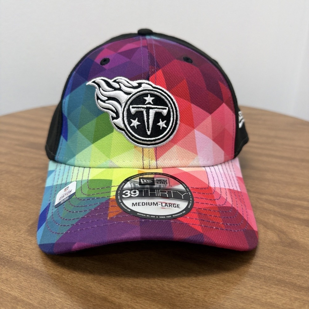 New Era Tennessee Titans NFL 2023 Crucial Catch 39Thirty‎ Flex Fit Hat Cap M/L